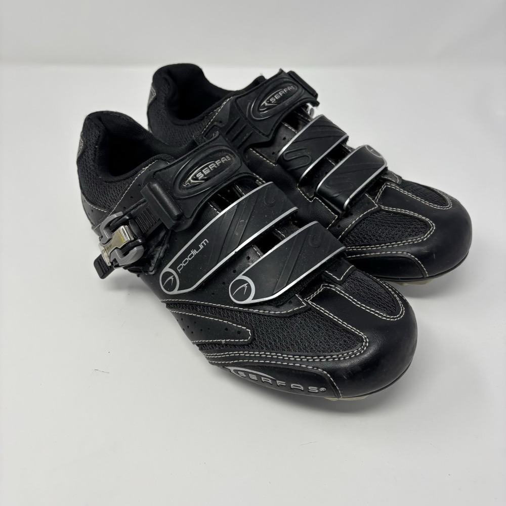 SERFAS Podium Road Cycling Shoes Black Size‎ 8.5 US